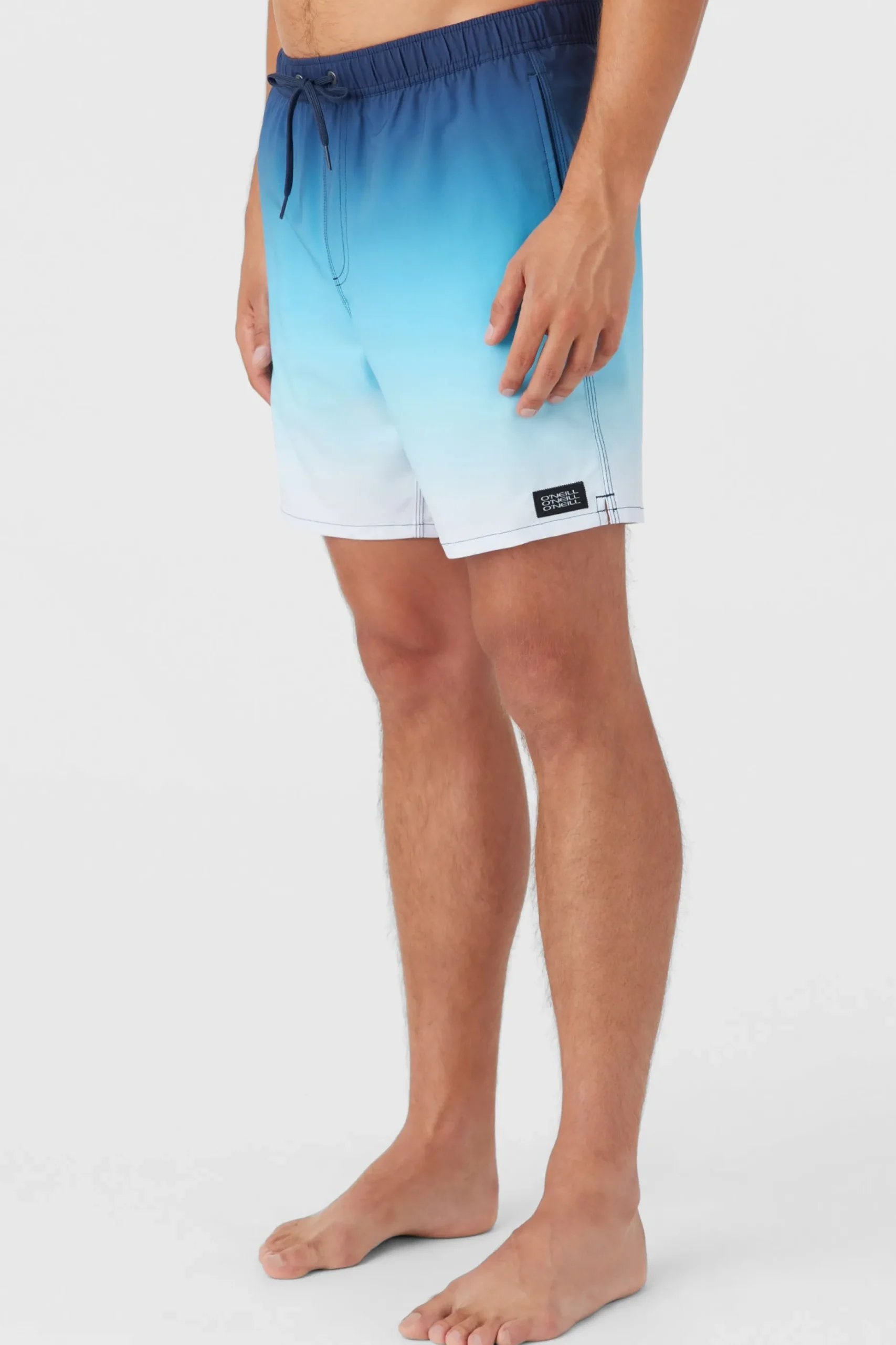 DIVERGENT ELASTIC WAIST LINED 17" SWIM TRUNKS
