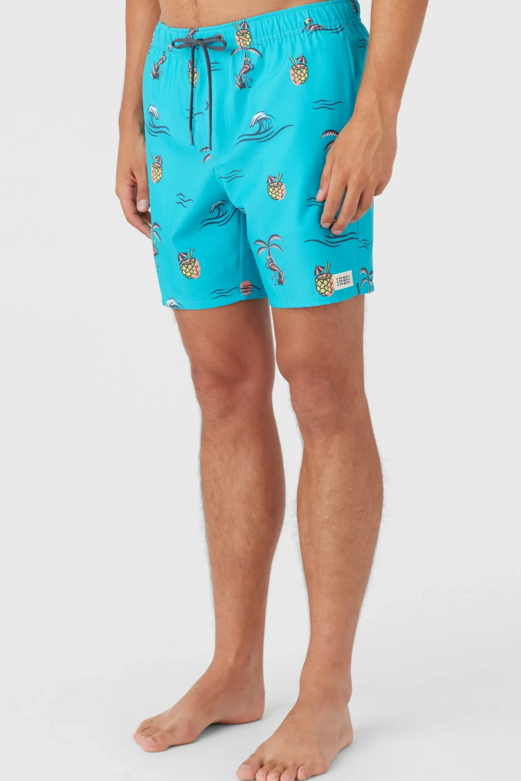 HERMOSA ELASTIC WAIST 17" SWIM TRUNKS