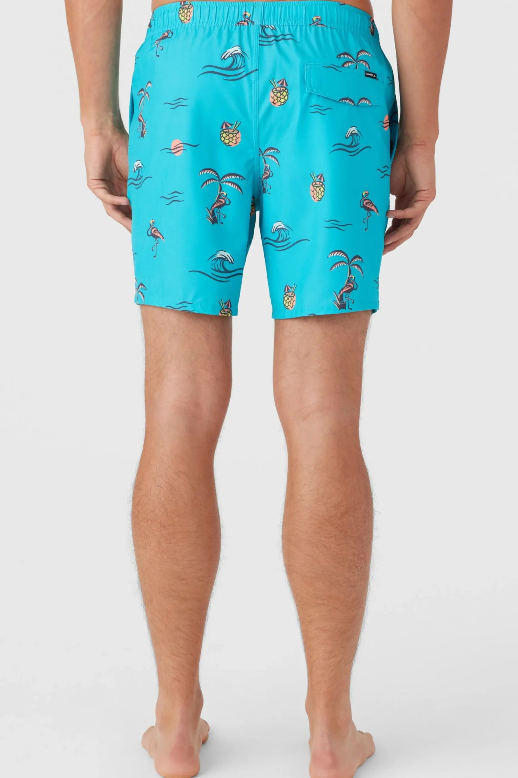 HERMOSA ELASTIC WAIST 17" SWIM TRUNKS