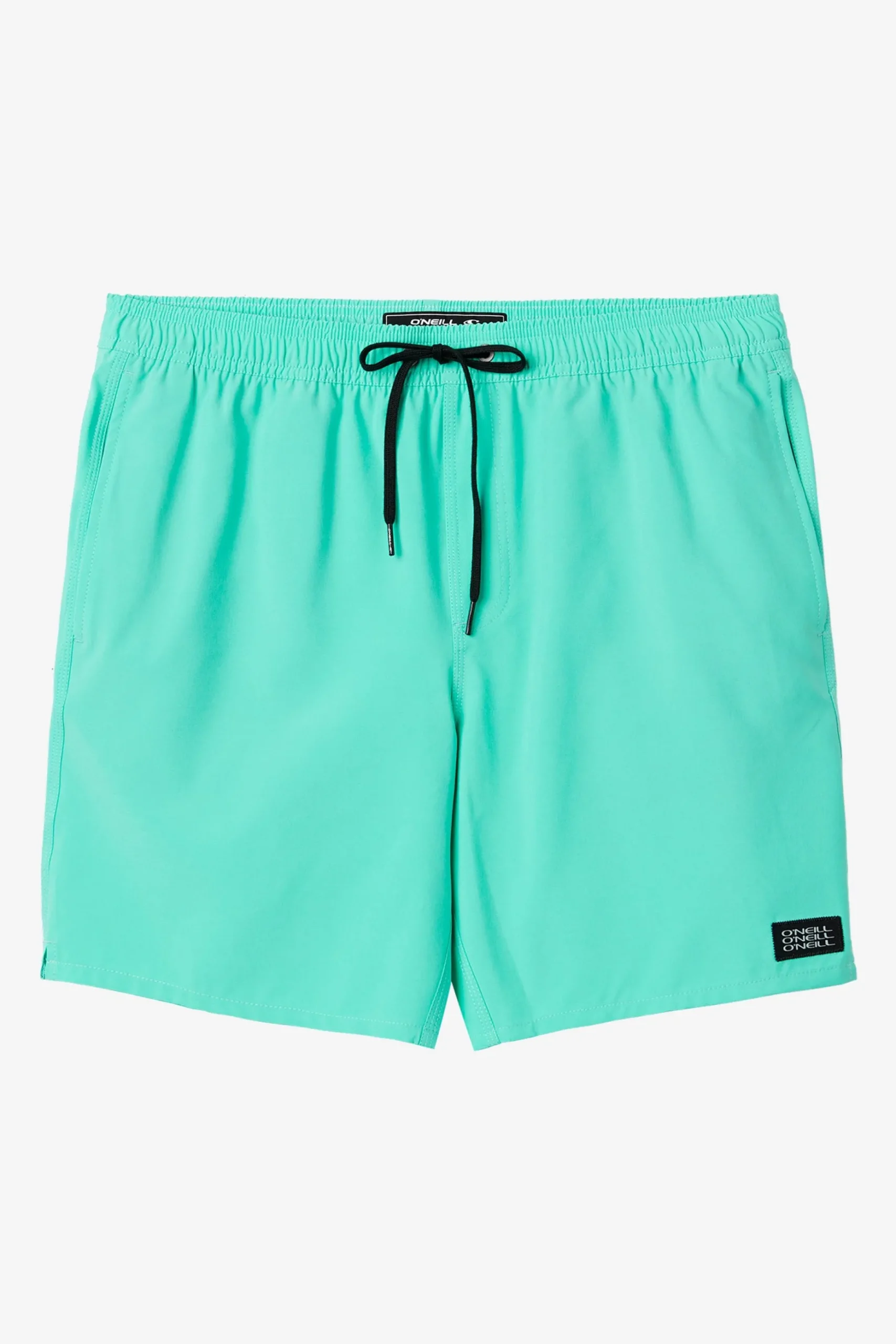 LENNOX HERMOSA SOLID ELASTIC WAIST 17" SWIM TRUNKS