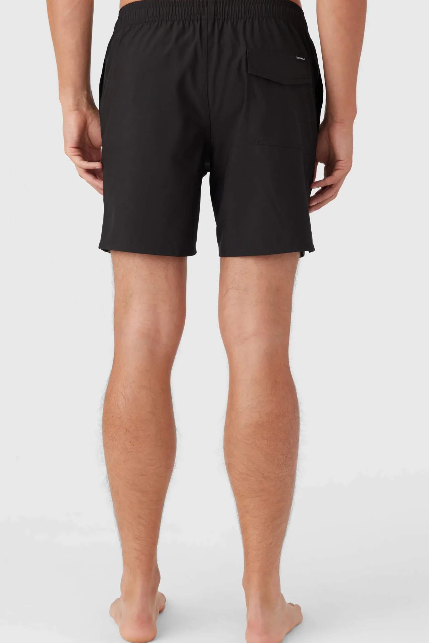 LENNOX HERMOSA SOLID ELASTIC WAIST 17" SWIM TRUNKS
