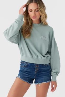MOMENT CREW NECK CROPPED FLEECE