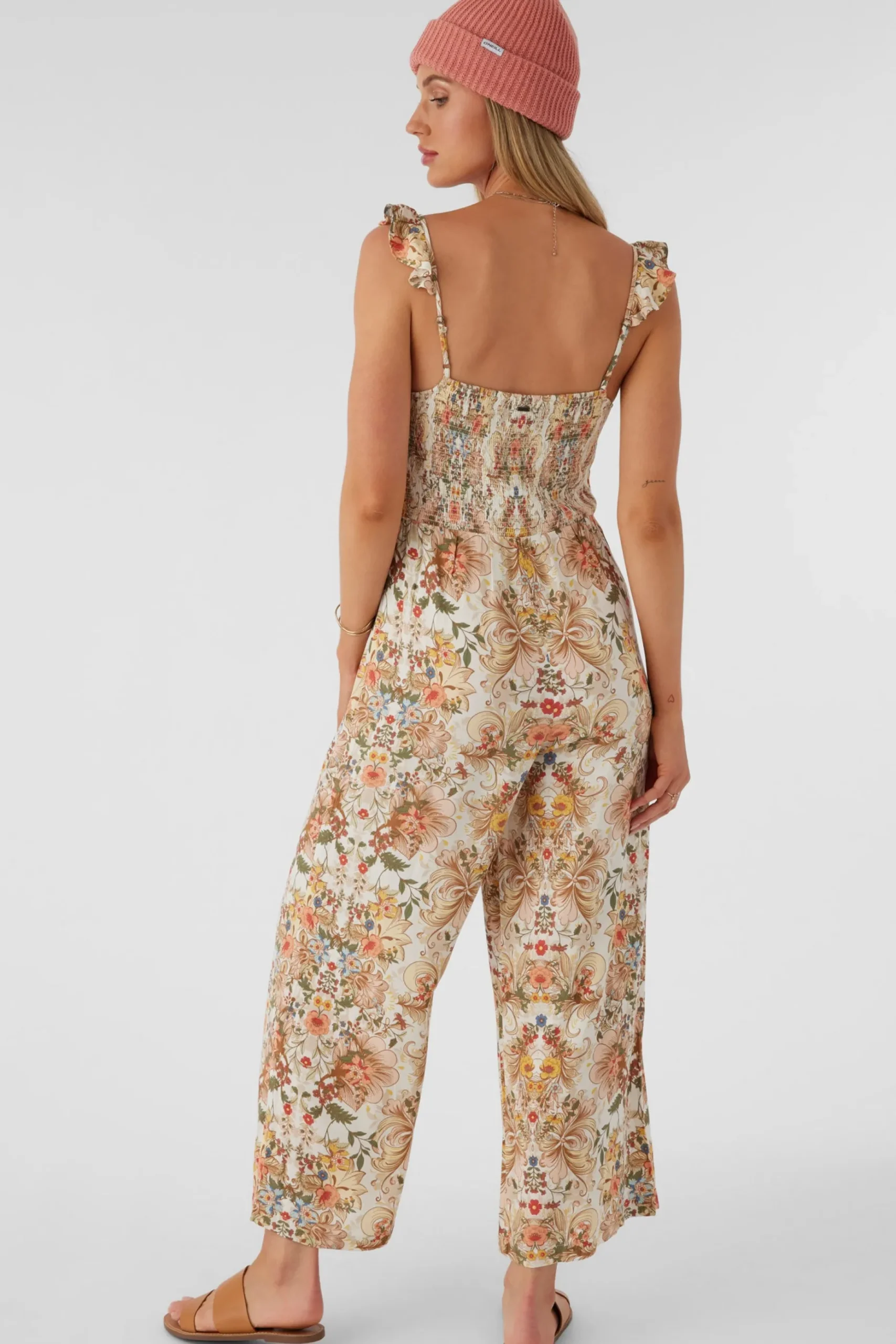 MONYCA SOFIA FLORAL FLUTTER TANK JUMPSUIT