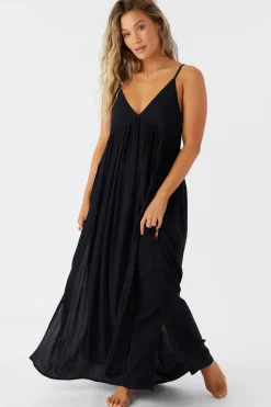 SALTWATER SOLIDS MEL MAXI SWIM COVER-UP