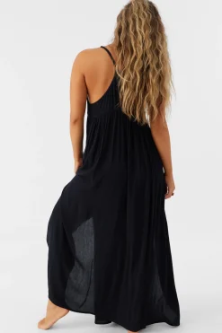 SALTWATER SOLIDS MEL MAXI SWIM COVER-UP