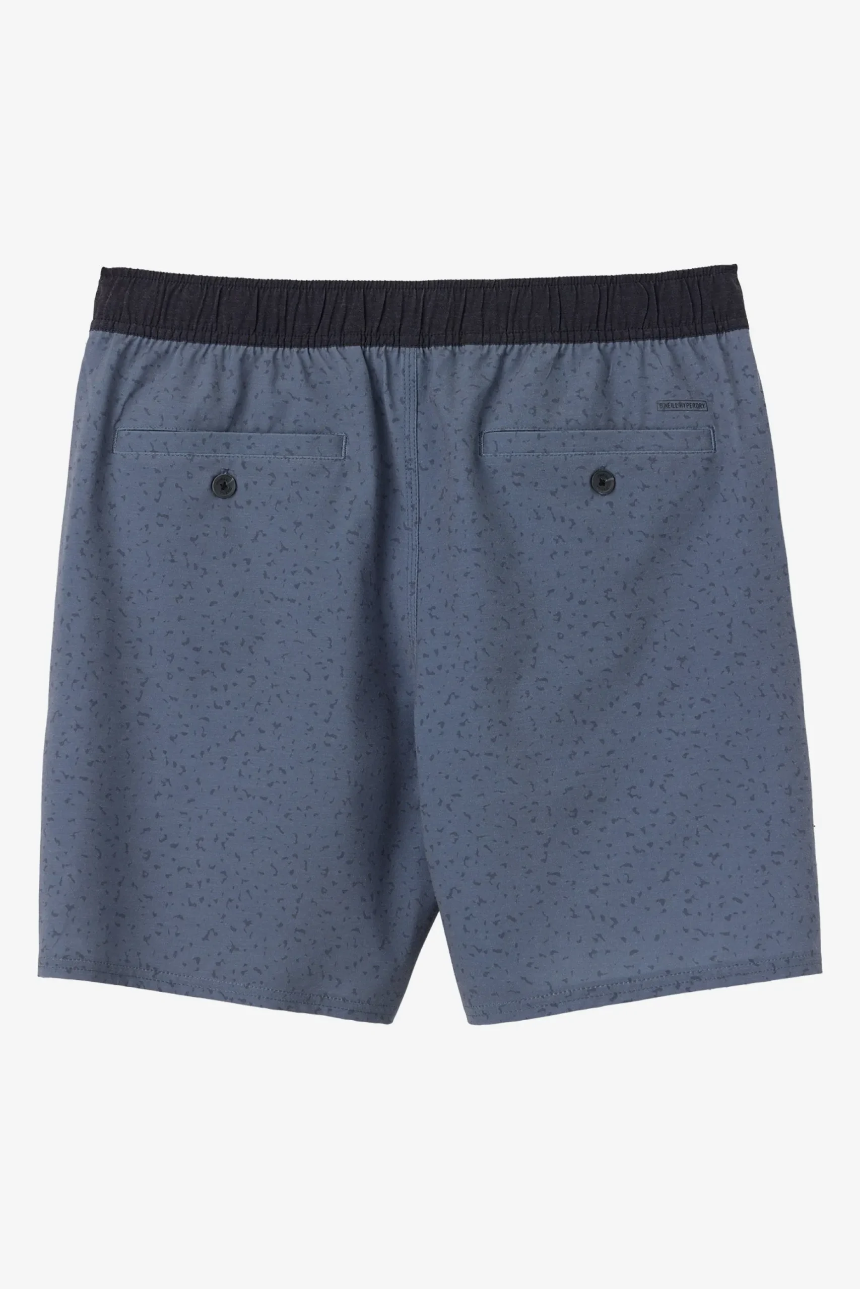 STOCKTON PRINT ELASTIC WAIST 18" HYBRID SHORTS